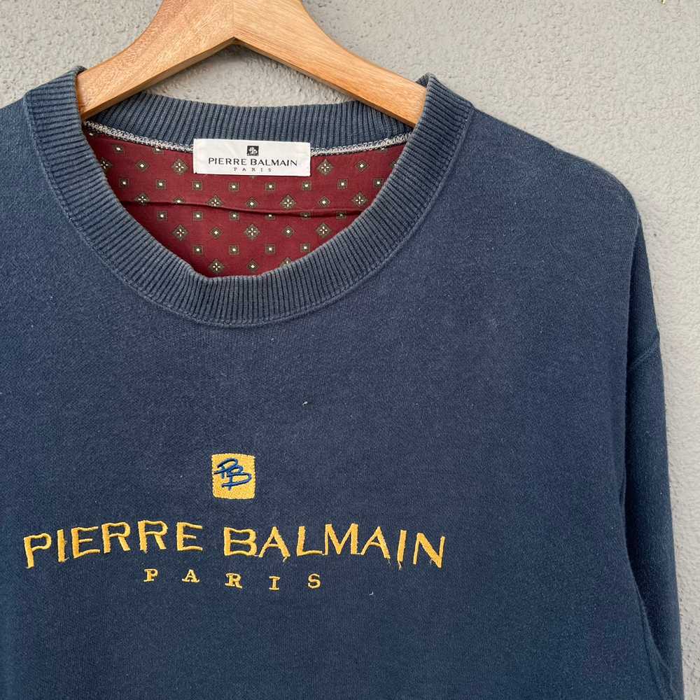 Vintage - Vintage Pierre Balmain College Crewneck - image 2