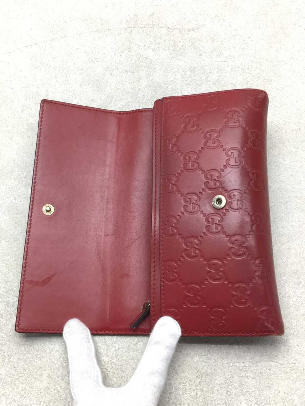Used Gucci Long Wallet Guccisima/Leather/Red/Allo… - image 4