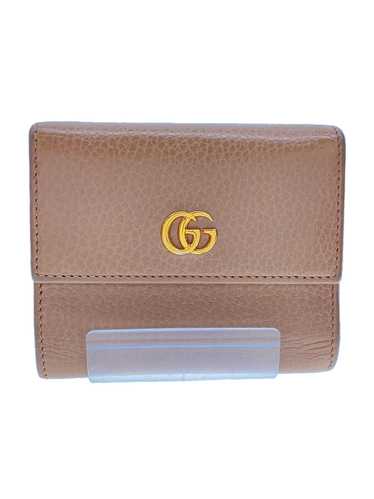 Used Gucci Gg Marmont/Trifold Wallet/Leather/Beig… - image 1