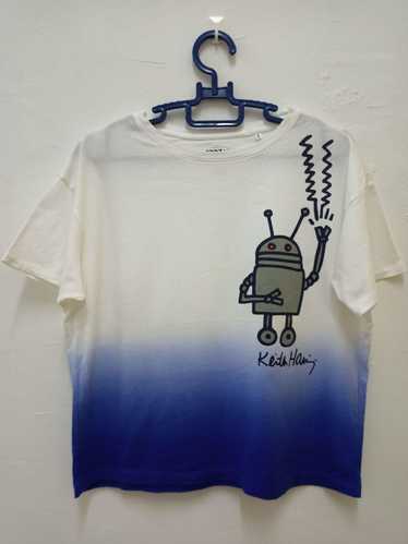 Uniqlo - KEITH HARING DJ ROBOT UNIQLO T - image 1