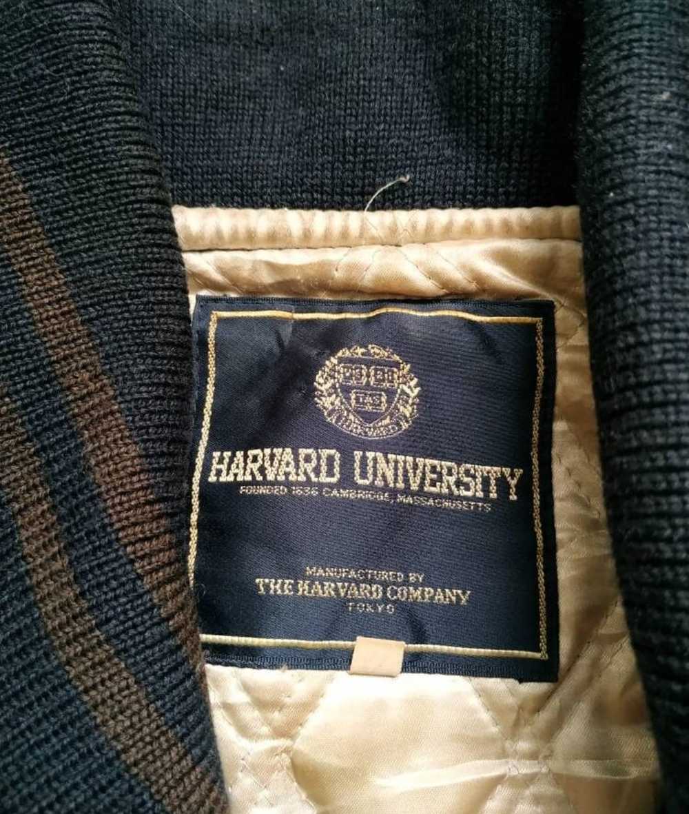 Harvard - Vtg harvard university leather sleeves … - image 4
