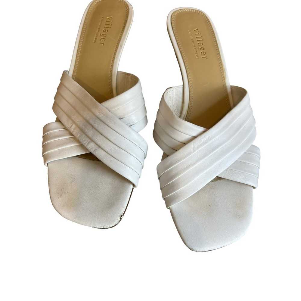 Vintage Liz Claiborne Villager white leather heel… - image 3