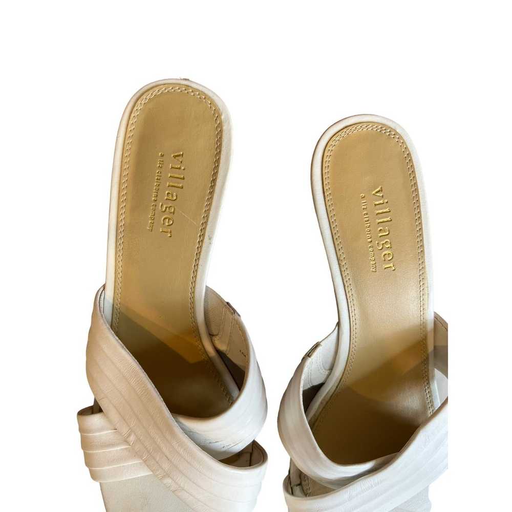Vintage Liz Claiborne Villager white leather heel… - image 4