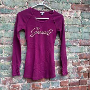 Guess y2k Long Sleeve Thermal Women’s Size XS Beda