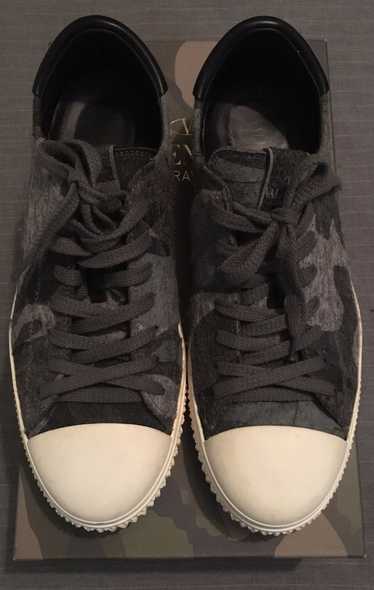 Valentino Grey Wool Camouflage Sneakers