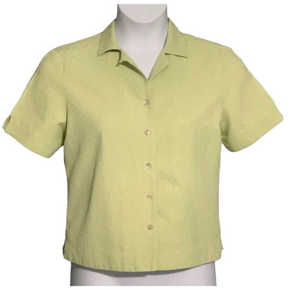 Tommy Bahama Women's Medium Button Up Shirt Short… - image 1