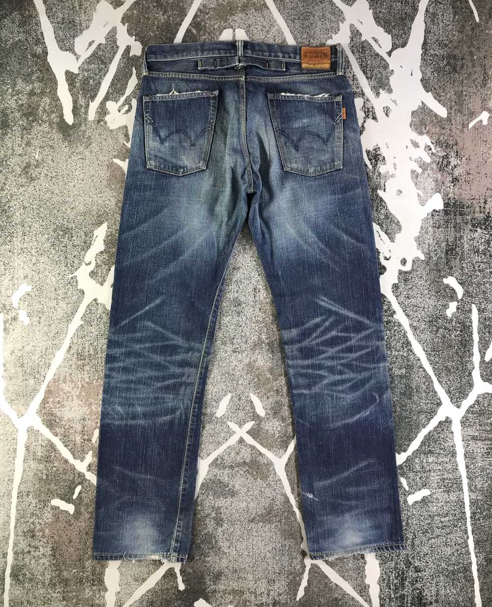 Edwin - Vintage Edwin Selvedge Jeans Faded Blue D… - image 2