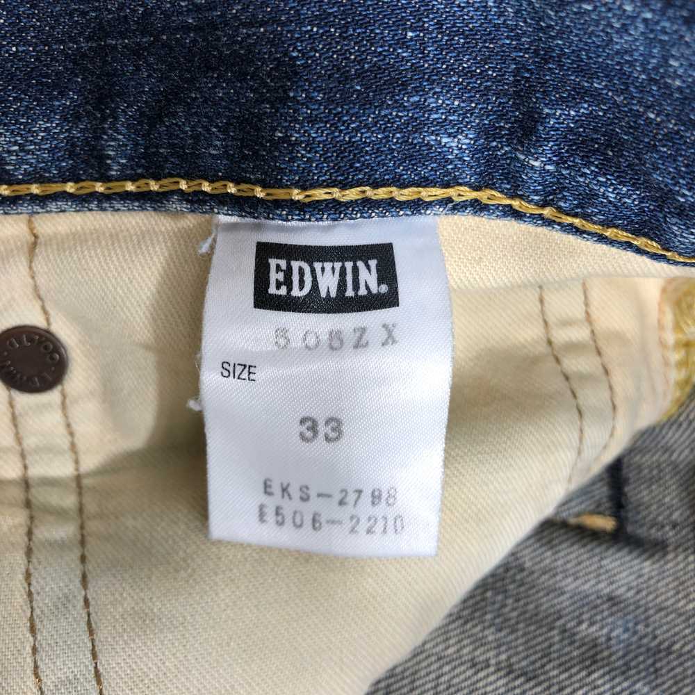 Edwin - Vintage Edwin Selvedge Jeans Faded Blue D… - image 9