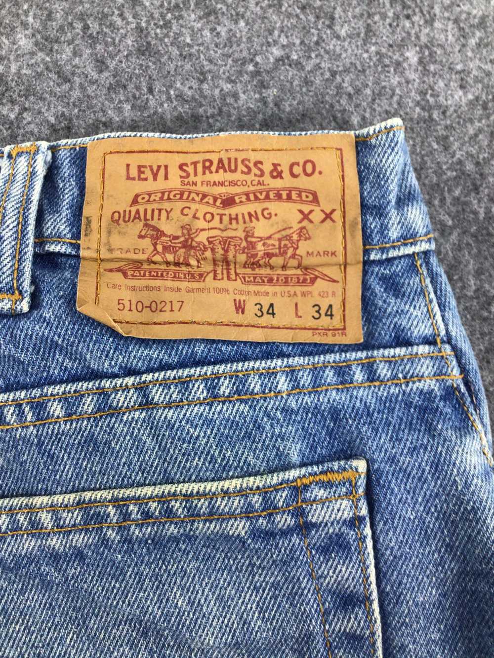 Vintage - Vintage 90s Levis 510 Jeans Medium Wash… - image 5