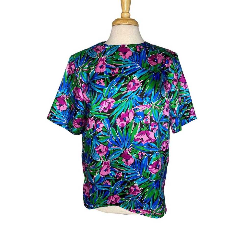 Vintage LAURA & JAYNE COLLECTION Tropical Floral … - image 1