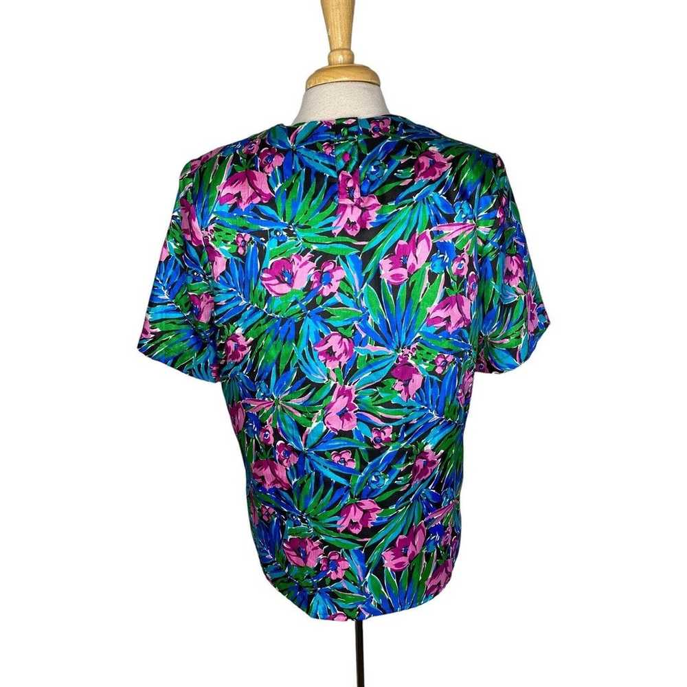 Vintage LAURA & JAYNE COLLECTION Tropical Floral … - image 3