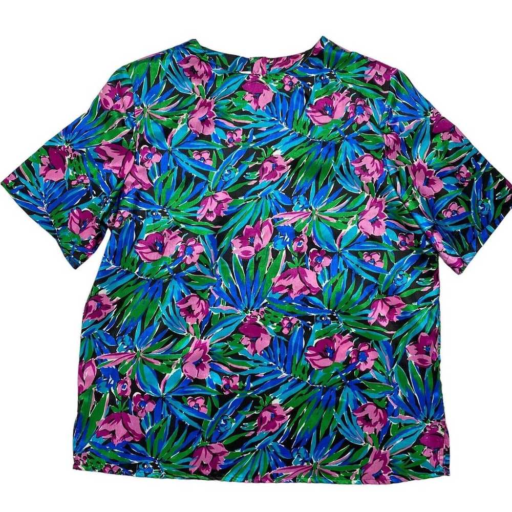 Vintage LAURA & JAYNE COLLECTION Tropical Floral … - image 4