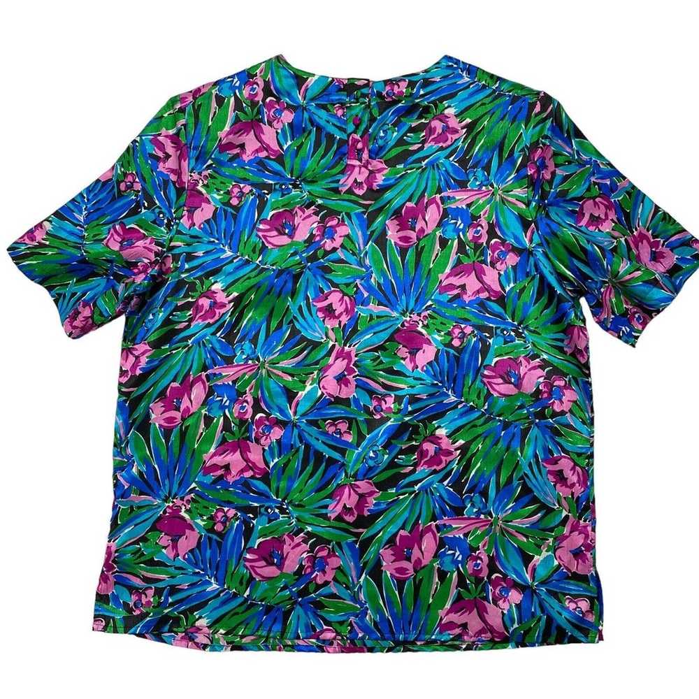 Vintage LAURA & JAYNE COLLECTION Tropical Floral … - image 5