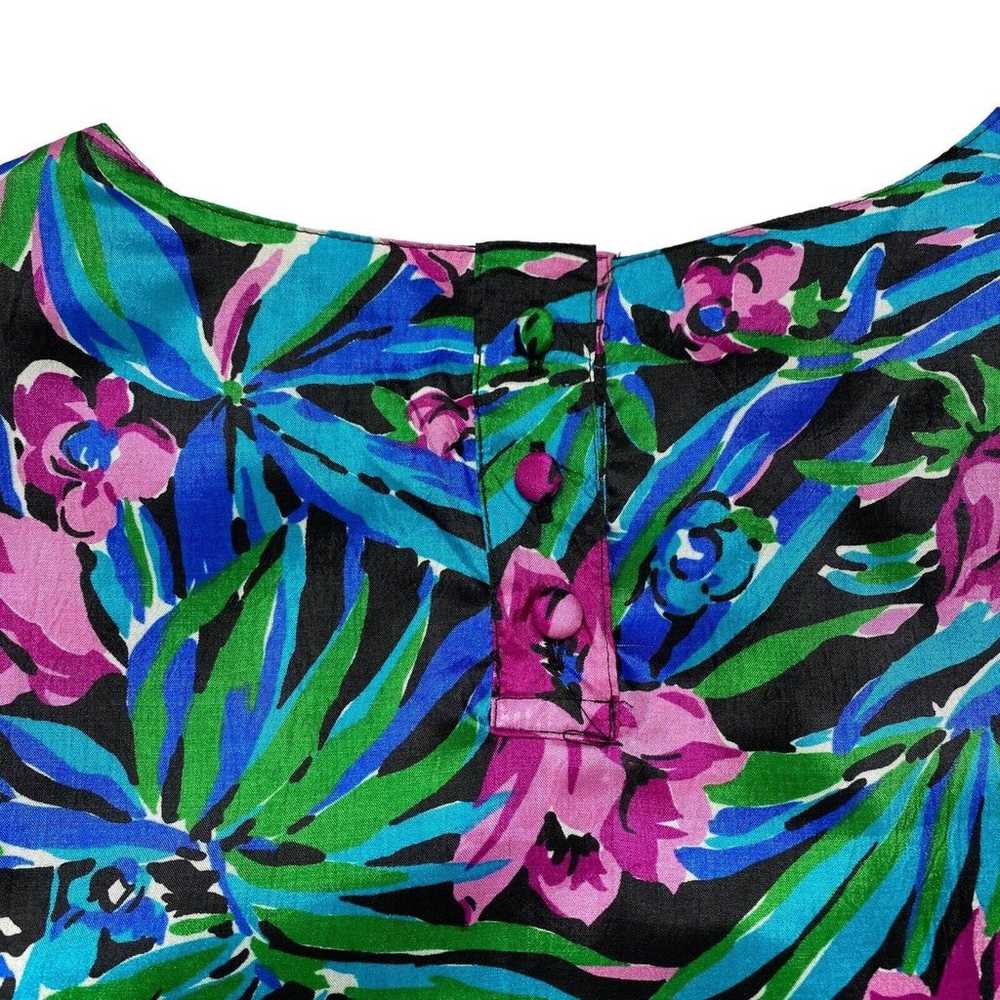 Vintage LAURA & JAYNE COLLECTION Tropical Floral … - image 6