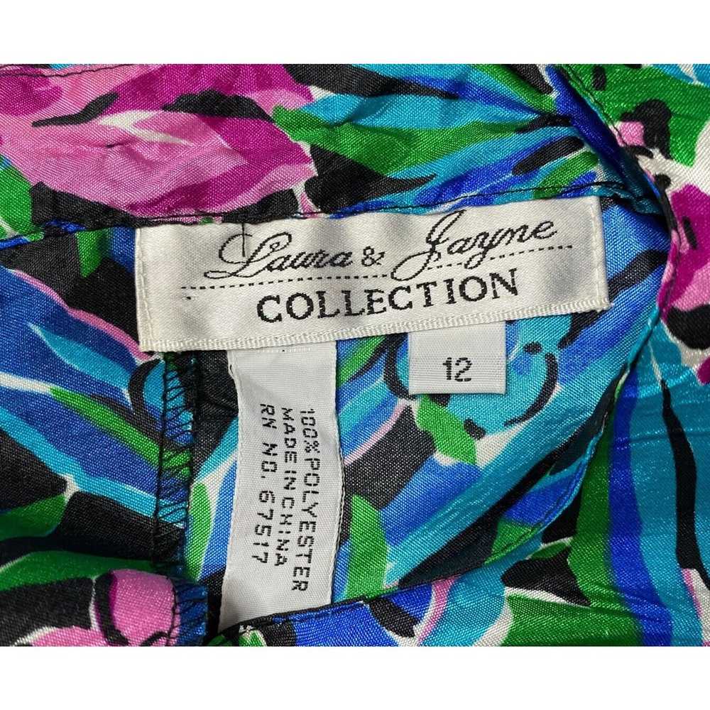 Vintage LAURA & JAYNE COLLECTION Tropical Floral … - image 7