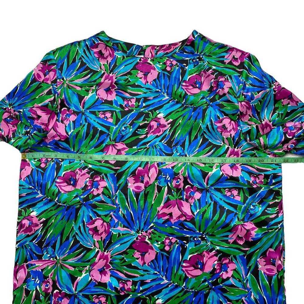 Vintage LAURA & JAYNE COLLECTION Tropical Floral … - image 8