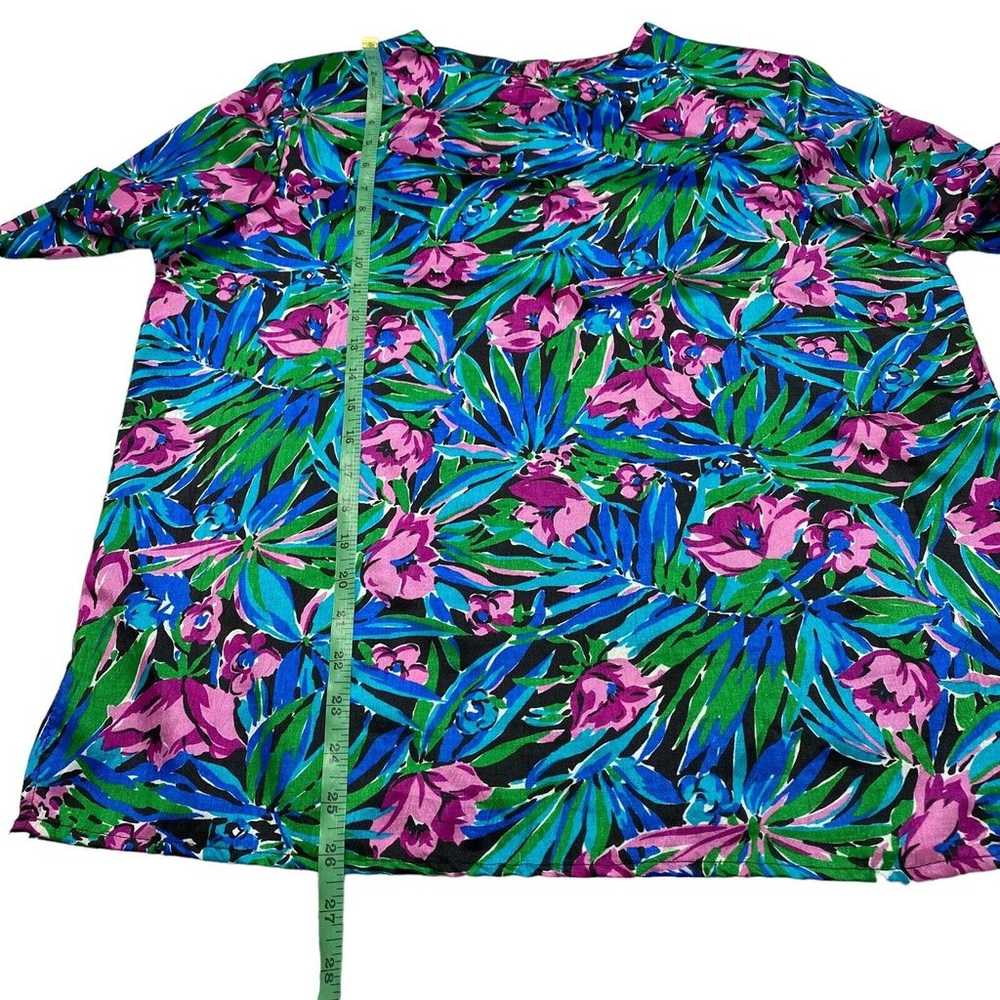 Vintage LAURA & JAYNE COLLECTION Tropical Floral … - image 9