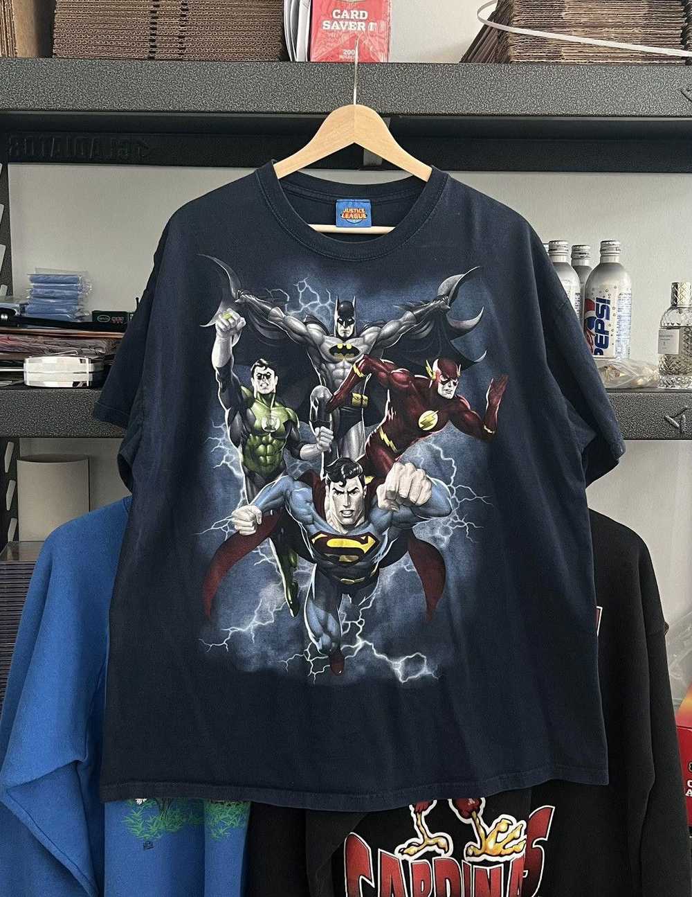 Designer y2k Justice League All Over Print T-Shir… - image 1