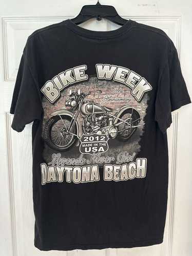 Vintage 2012 Daytona Beach bike week two-sided T-s