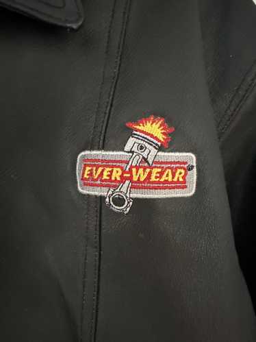 Vintage Ever-Wear logo leather jacket