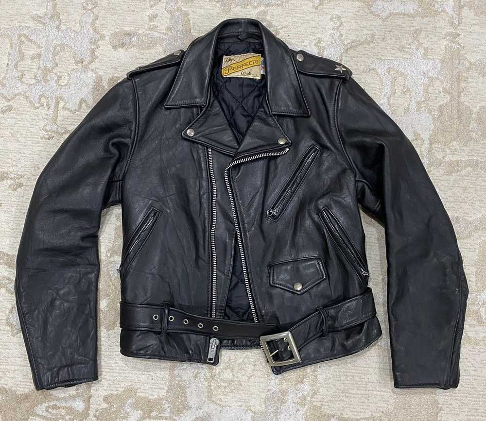 Leather Jacket × Schott × Vintage SCHOTT PERFECTO… - image 1