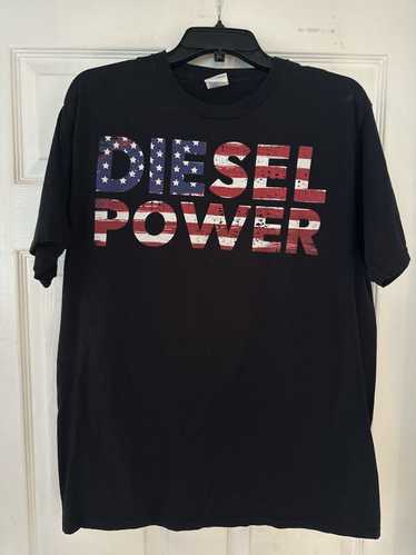 Vintage Diesel power, black T-shirt