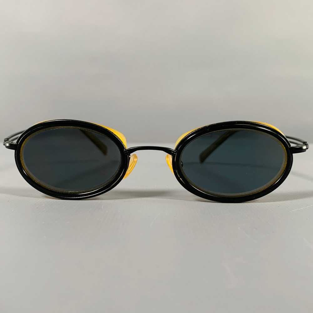 Melissa Black Yellow Acetate Readers Sunglasses - image 1