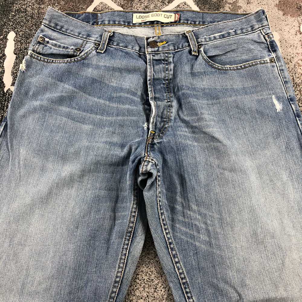 Vintage - Vintage Levis 567 Jeans Flare Denim KJ1… - image 3