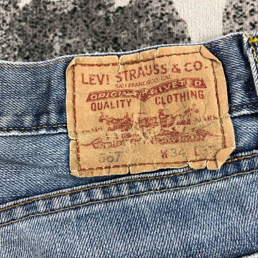 Vintage - Vintage Levis 567 Jeans Flare Denim KJ1… - image 6