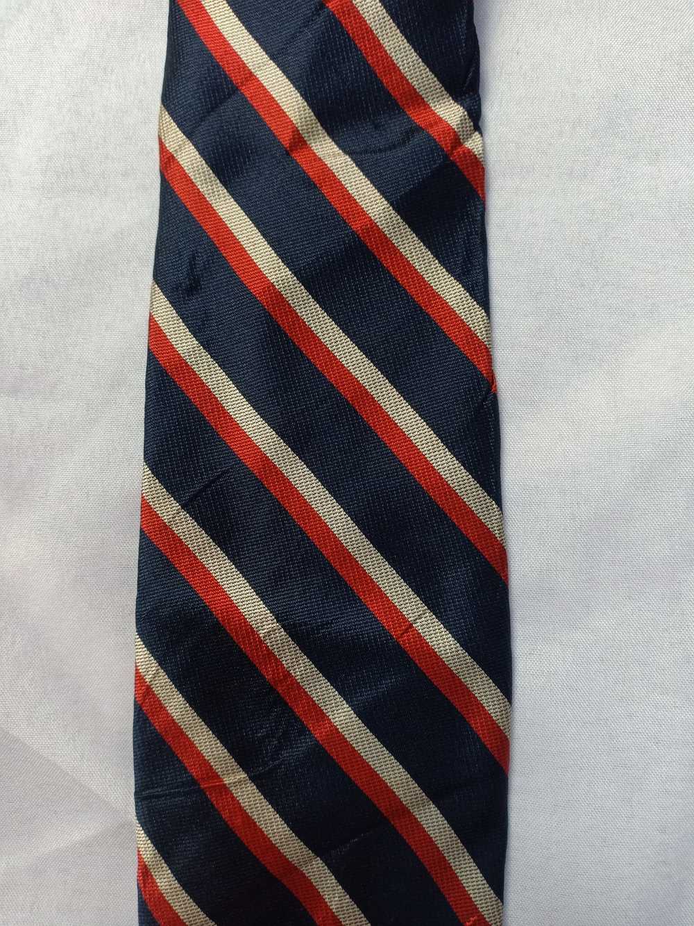 Vintage - Yves Saint Laurent neck tie red striped… - image 3