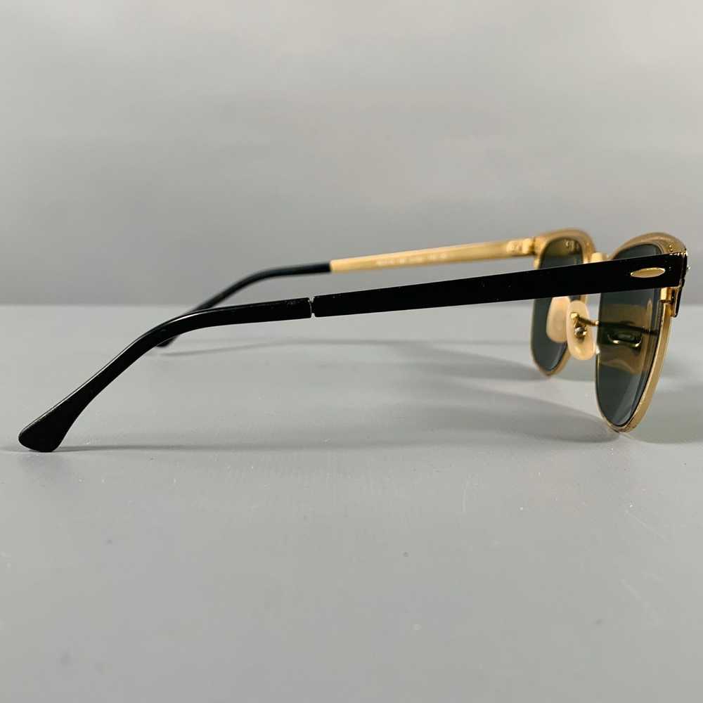 RayBan Black Gold Clubmaster Classic Sunglasses - image 2