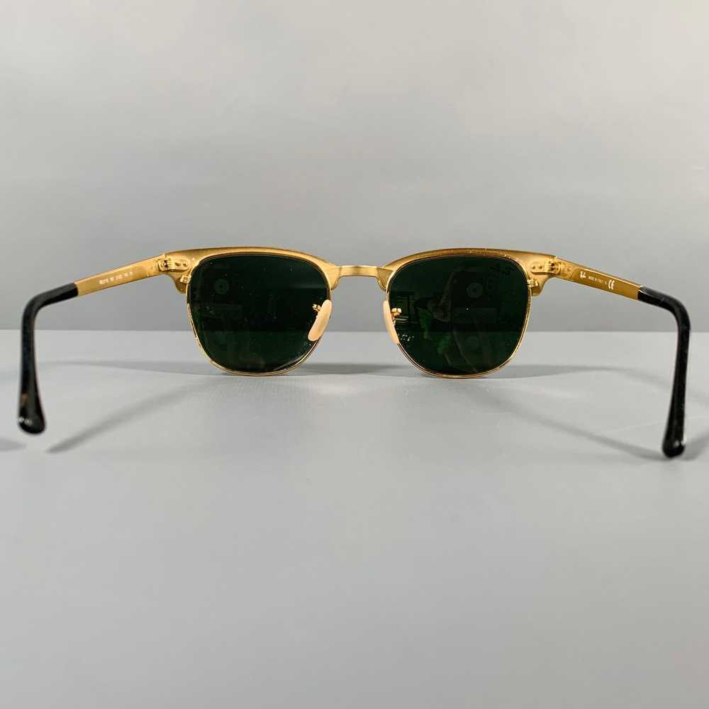 RayBan Black Gold Clubmaster Classic Sunglasses - image 3