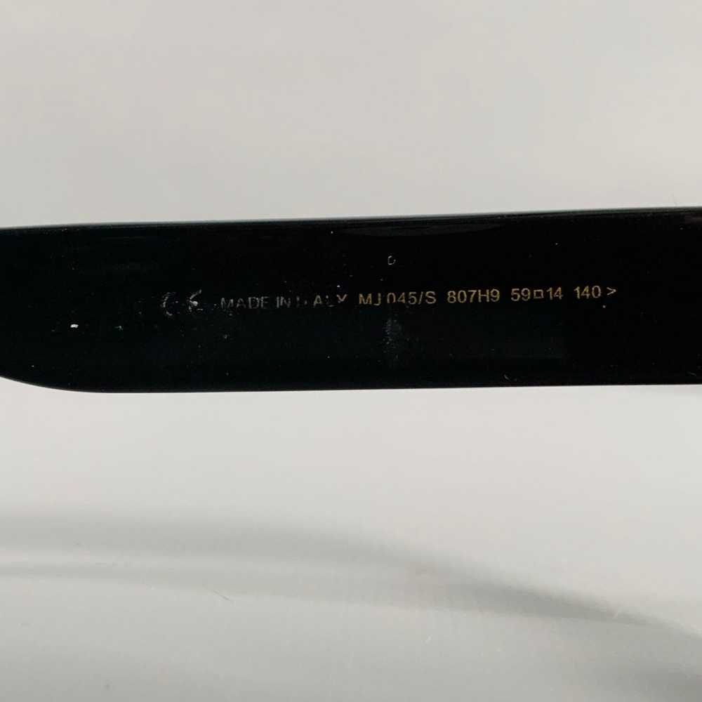 Marc Jacobs Black Silver Signature Print Acetate … - image 5