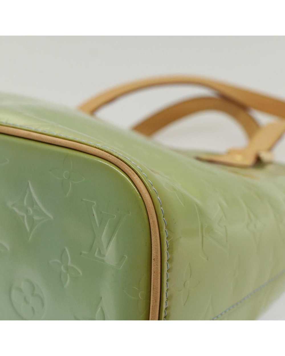 Louis Vuitton Green Patent Leather Handbag - image 10