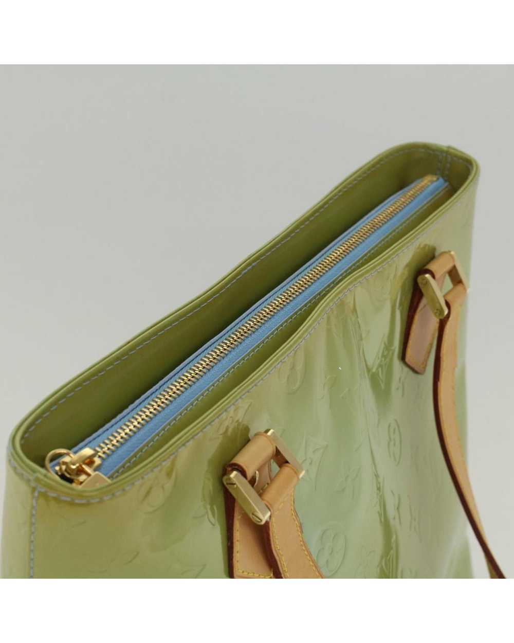 Louis Vuitton Green Patent Leather Handbag - image 6