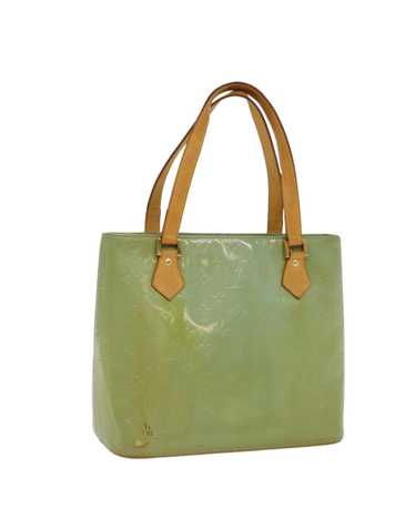 Louis Vuitton Green Patent Leather Handbag with S… - image 1