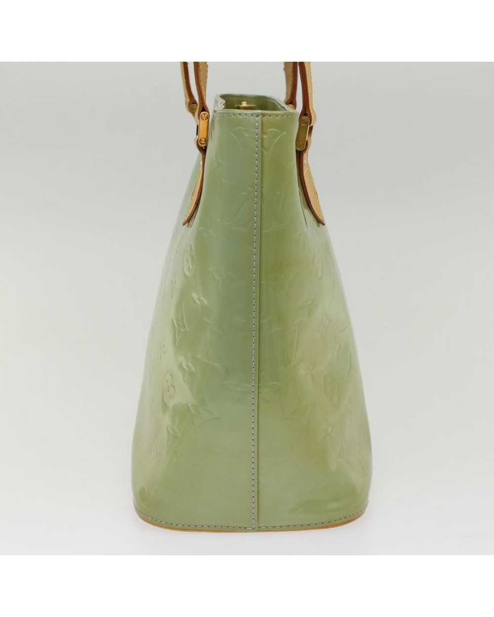 Louis Vuitton Green Patent Leather Handbag with S… - image 4