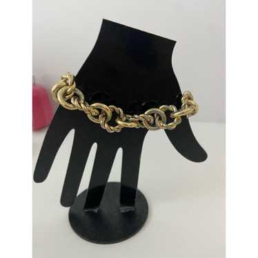 Vintage J Crew Art Deco chunky chain bracelet