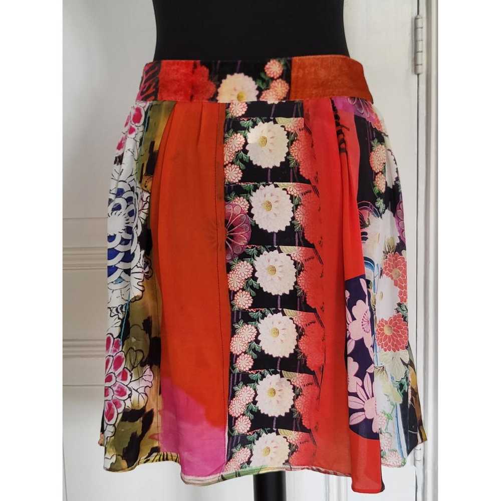 John Galliano Silk mini skirt - image 2