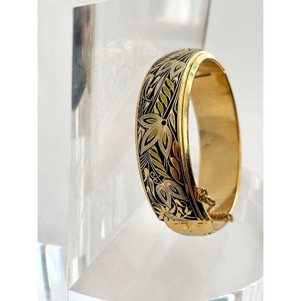 Gorgeous Handmade & Hand Etched Gold Toned Vintag… - image 4