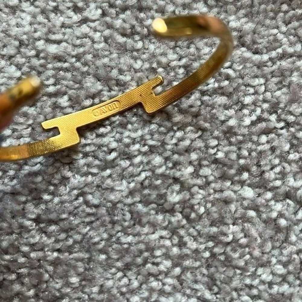 Vintage Gold Avon Cuff bracelet - image 3