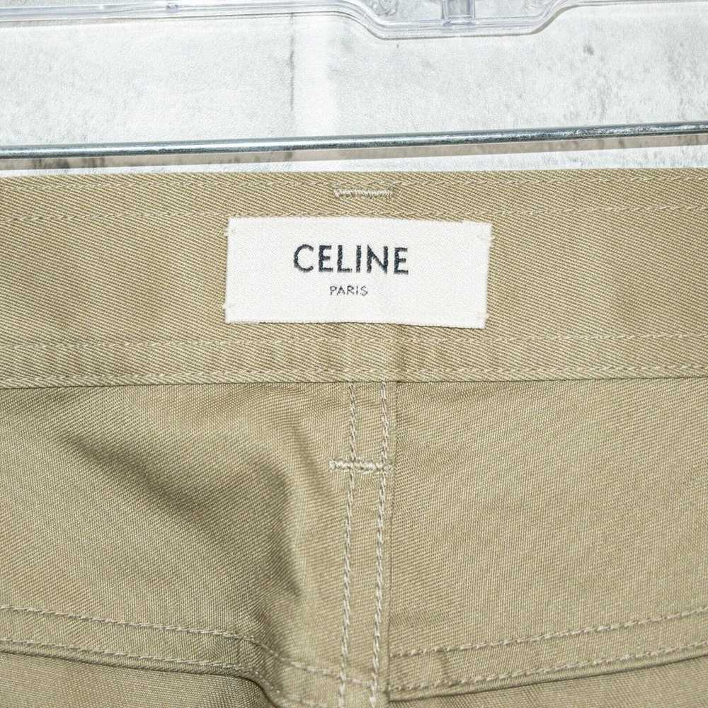 Celine CELINE Paris Straight Leg Trouser Pants Be… - image 3