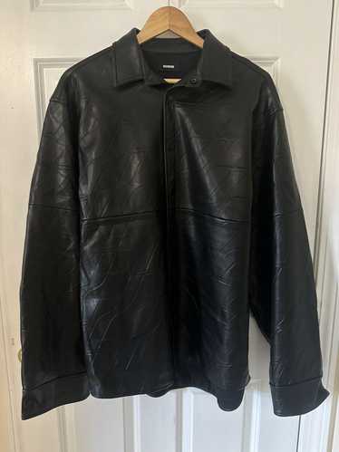 WE11DONE We11done leather jacket black