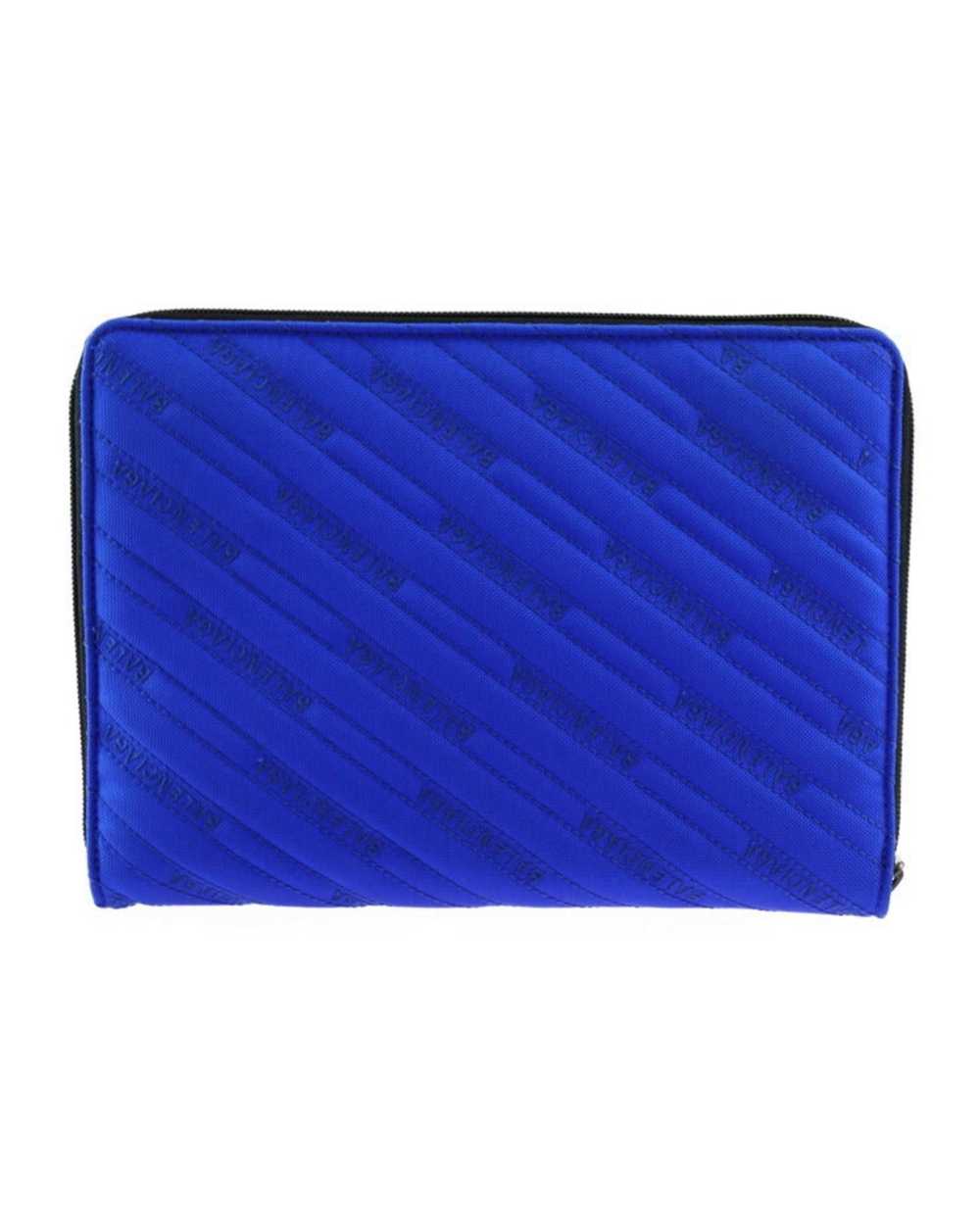 Balenciaga Blue Canvas Clutch Bag - image 3