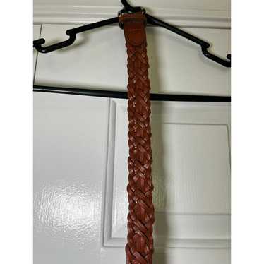 Vintage brown Capezio braided leather belt