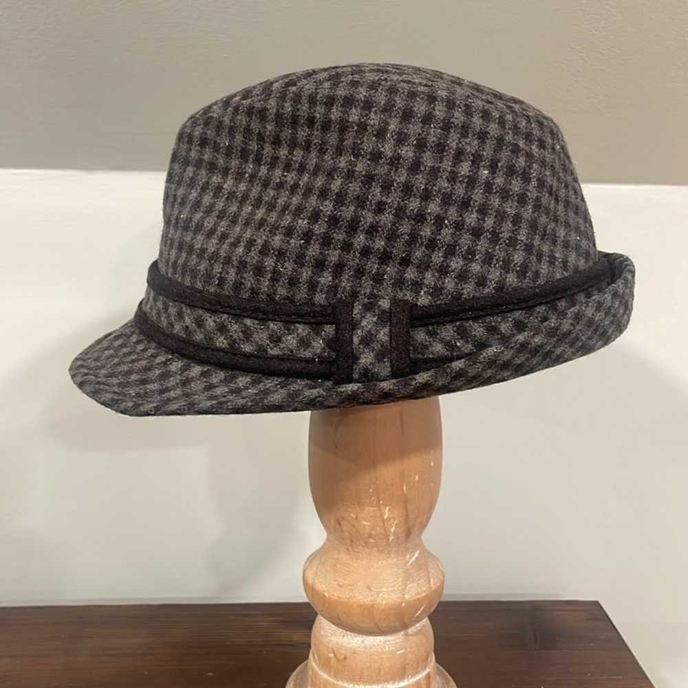 The Hatter Co Grey and Black Houndstooth Vintage … - image 2