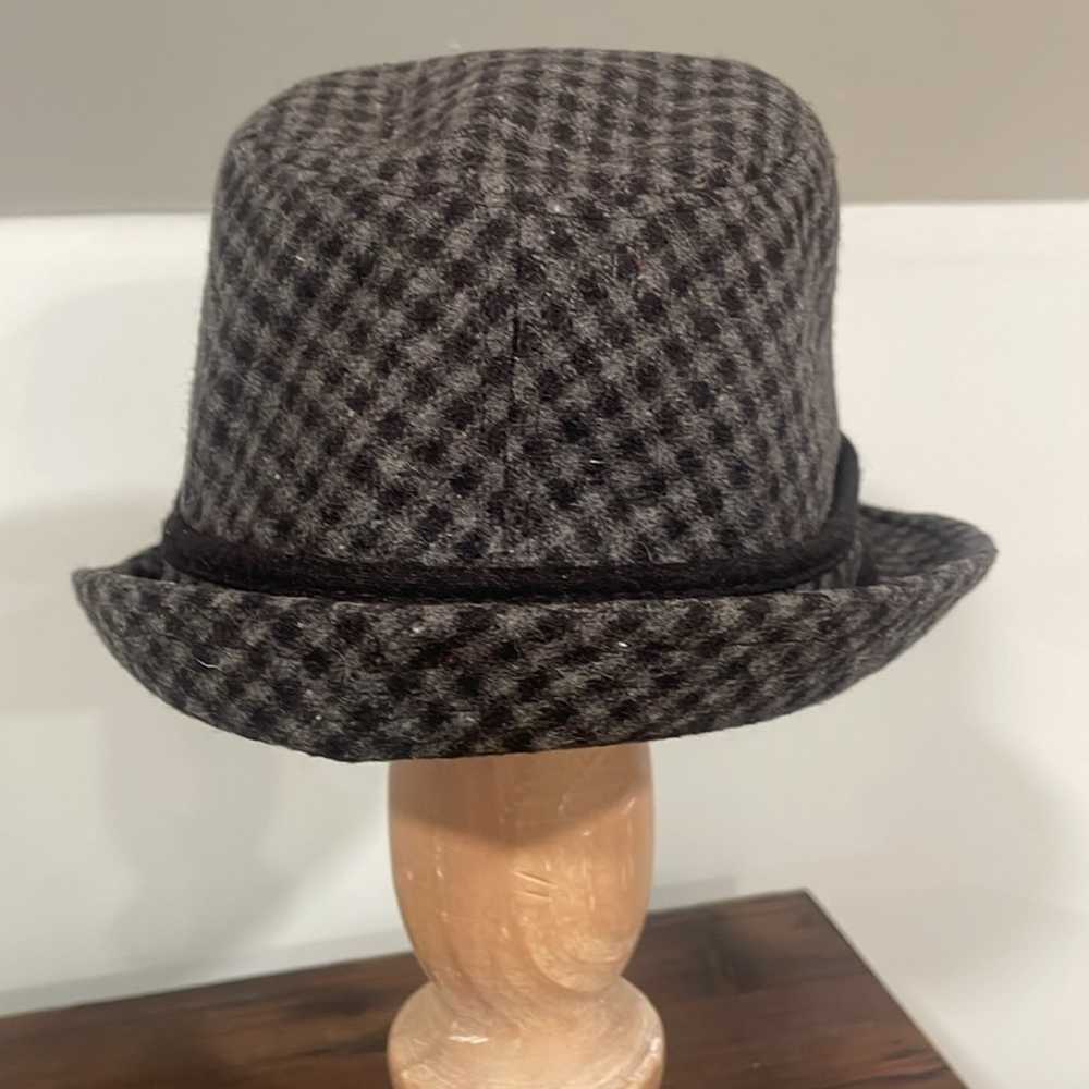 The Hatter Co Grey and Black Houndstooth Vintage … - image 3