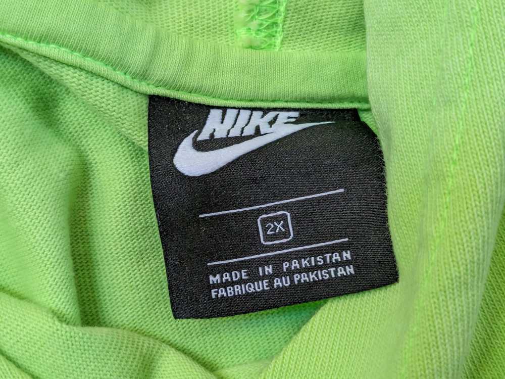 Nike Nike Center Logo Hoodie 2XL Neon Green Pullo… - image 11