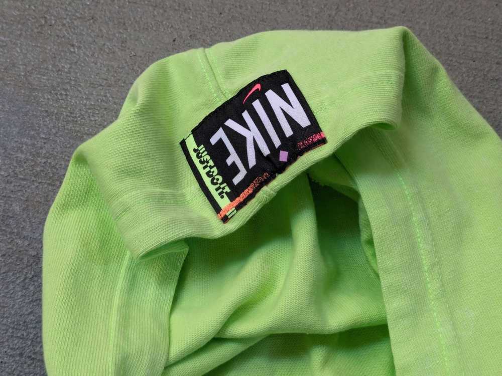 Nike Nike Center Logo Hoodie 2XL Neon Green Pullo… - image 5