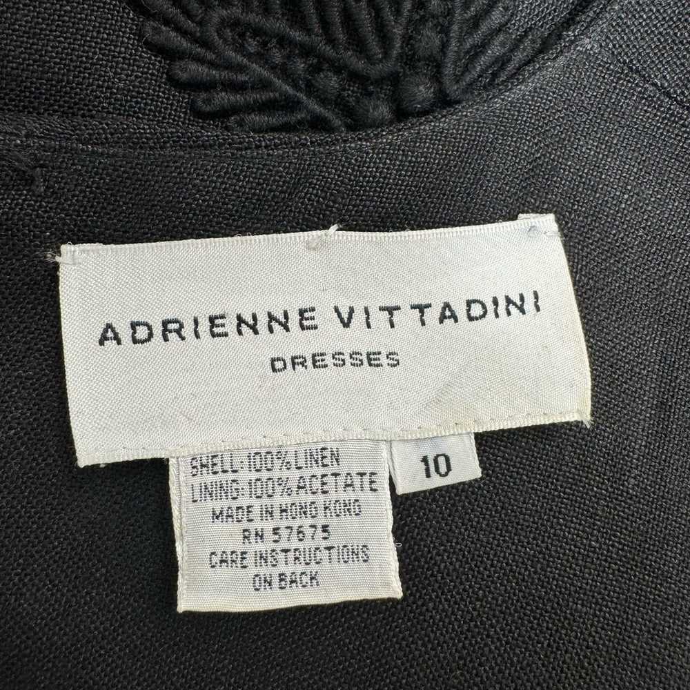 Vintage Adrienne Vittadini Black Embroidered Seas… - image 11